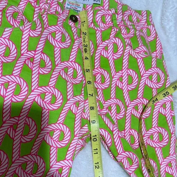 Gretchen Scott Designs Size Small Pink & Green Patterned Trouser Pants - Picture 8 of 10